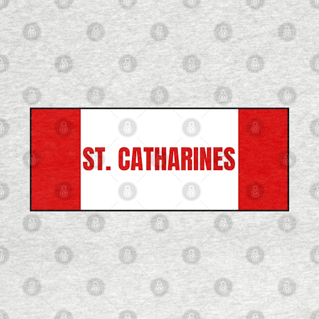 St. Catharines City in Canadian Flag Colors by aybe7elf